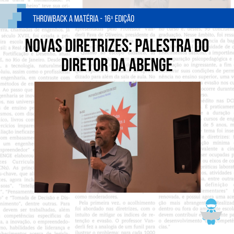 Throwback 16ª edição - Palestra do Diretor da ABENGE